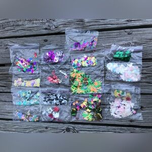 Huge Lot Confetti Ocasional Holiday Glitter Table Scatter Arts & Crafts Funfetti